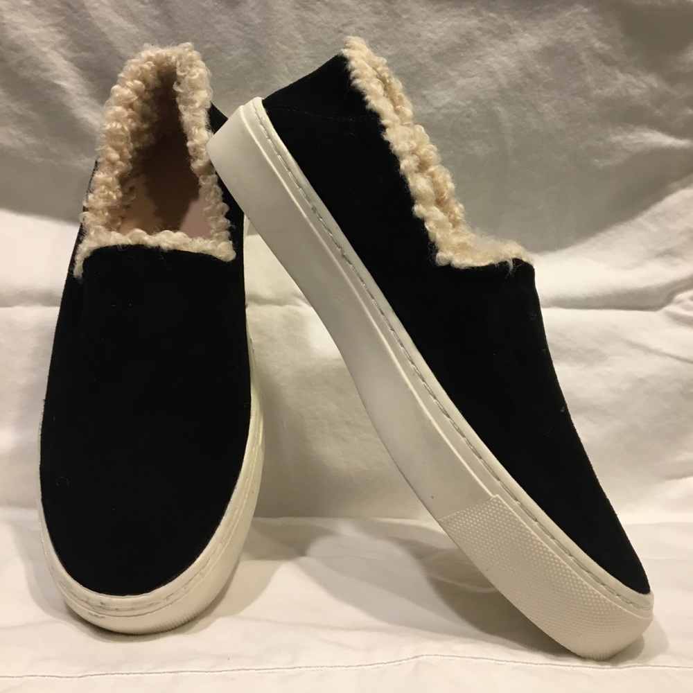 Zara Suede Slip On Sneakers